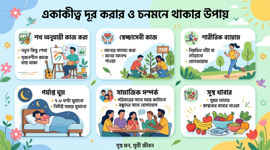 একাকীত্ব দূর করার ও চনমনে থাকার উপায়
